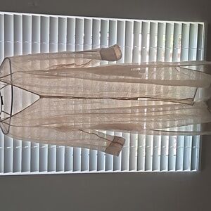 Massimo Dutti Long Flowy Blouse With Pockets Size XS